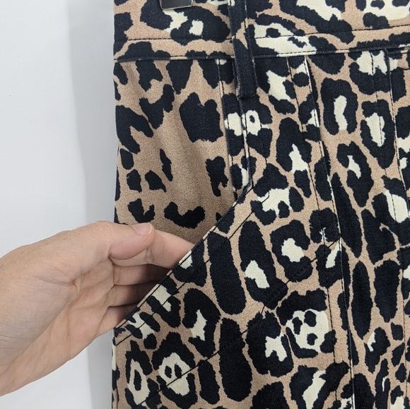 Tracy Reese Leopard High Wasited Straight Skirt - Picture 3 of 8